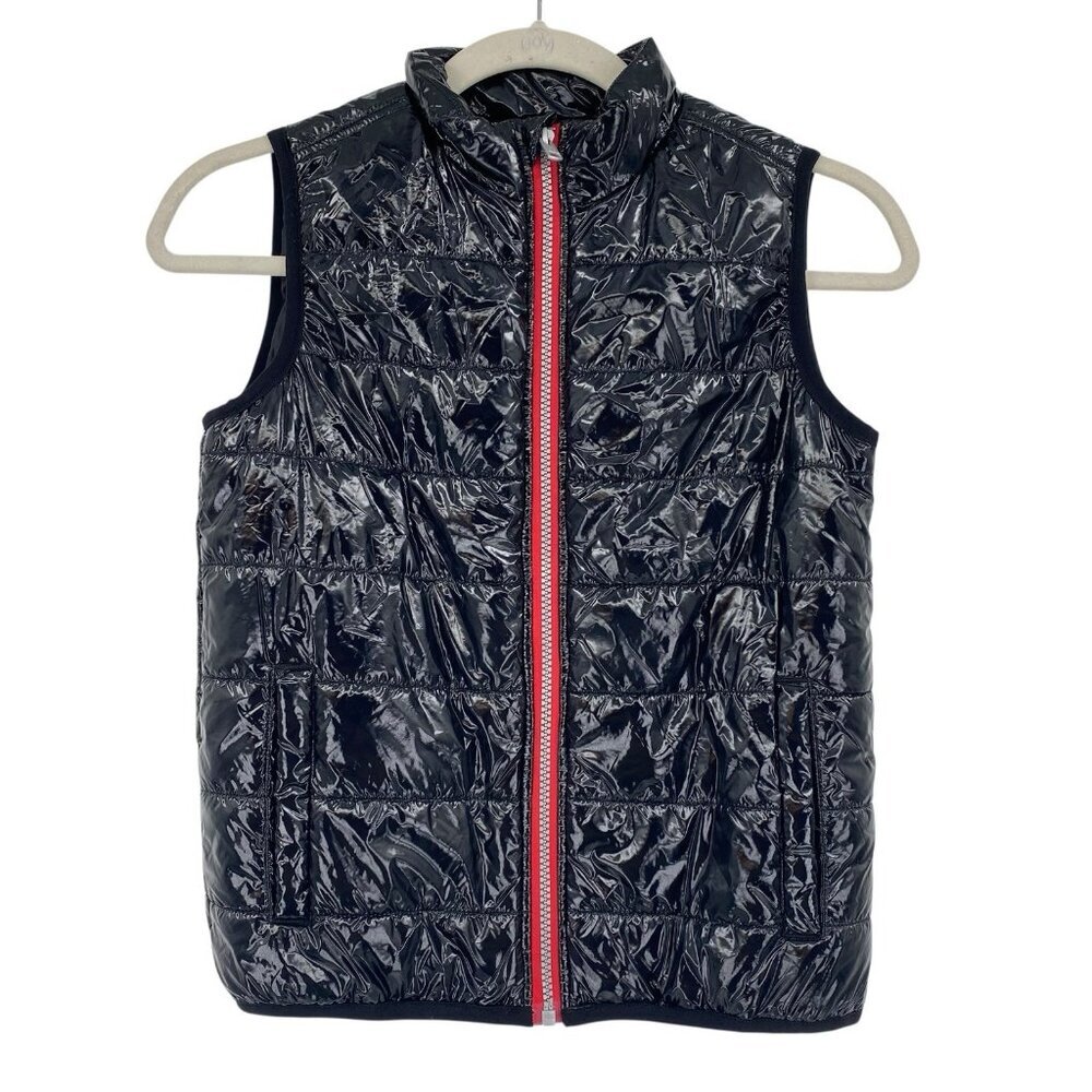 Calvin Klein Kids Youth Size 7 Black Shiny Puffer Vest